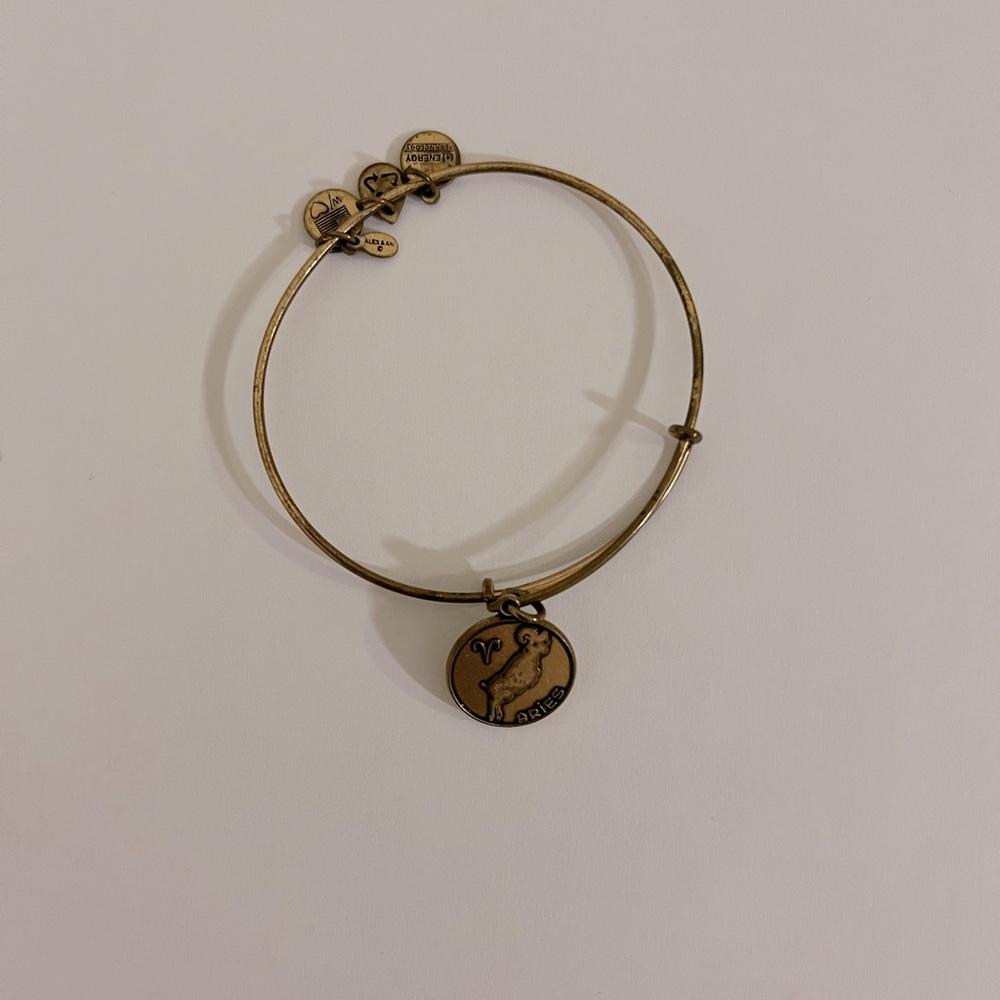 Alex and Ani Aries Charm Bangle